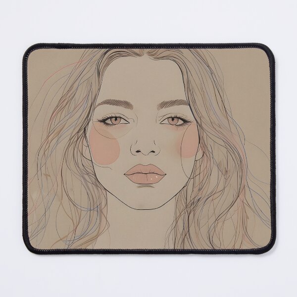 Item preview, Minimalist One Line Woman Portrait designed and sold by Glitchart66.
