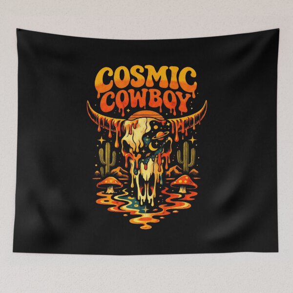 Item preview, Cosmic Cowboy Psychedelic Western Desert Aesthetic designed and sold by SplashTastic.
