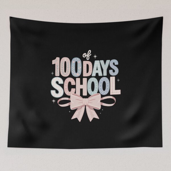 Item preview, 100th Day of School Preppy 100 Days Teacher Kid Coquette Bow designed and sold by FaithAbbott.