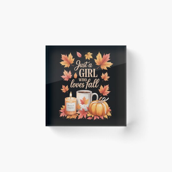 Item preview, Just A Girl Who Loves Fall Pumpkin Cozy Autumn designed and sold by FaithAbbott.