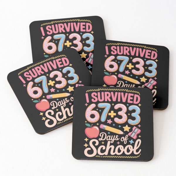 Item preview, 100th Day I Survived 67 + 33 Days of School Boy Girl Teacher designed and sold by FaithAbbott.
