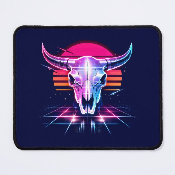 Item preview, Synthwave Skull Retro Future Vaporwave Art designed and sold by SplashTastic.