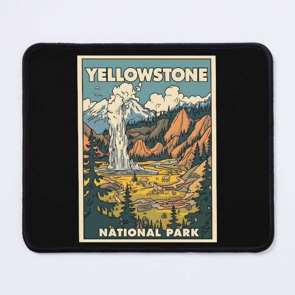 Item preview, Yellowstone National Park - Wyoming designed and sold by StudioRedKoala.