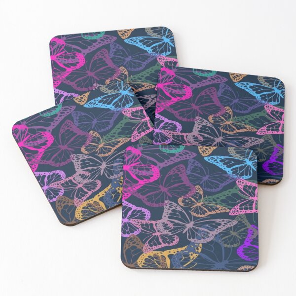 Item preview, Bright Colorful flying butterfly pattern designed and sold by NivyasArtistry.