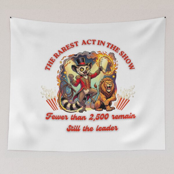 Item preview, Funny Exotic Lemur Lion Tamer Shirt - Rare Animal Circus Gift - Endangered Wildlife Humor - Birthday Gift Animal Lover designed and sold by Nature & Moustaches.