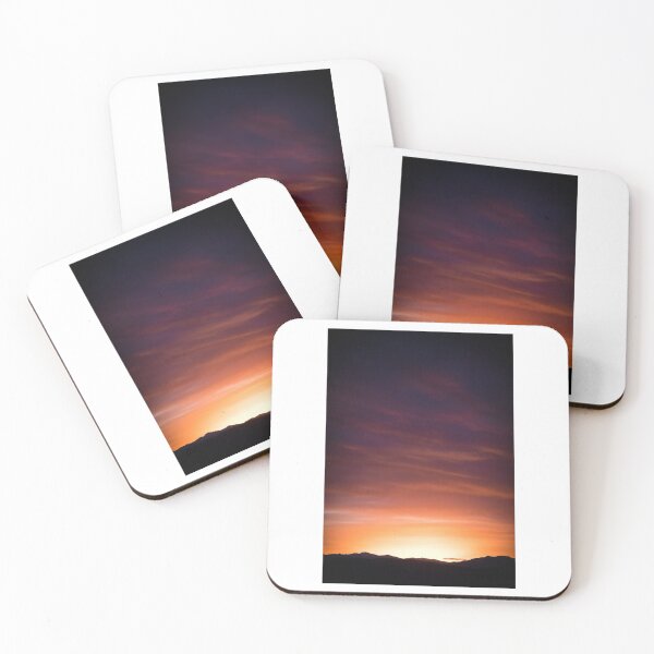 Item preview, Violet Sunset Silhouette Land Photographic Print designed and sold by Mother-Nature65.