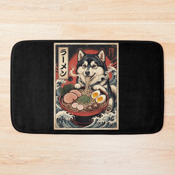 Item preview, Vintage Alaskan Malamute Ramen Japanese Kawaii Anime Dog Lover designed and sold by TerryConnells.
