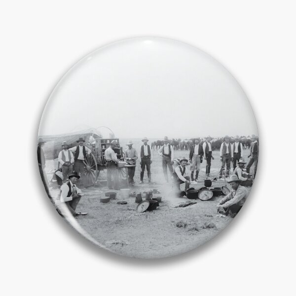 Item preview, Restored 1905 Cowboy Camp Chuck Wagon Western Photo designed and sold by TheSoulOfArt.