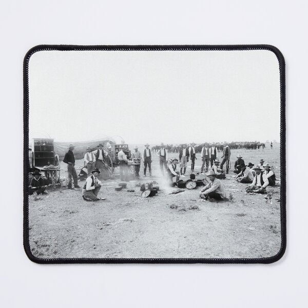 Item preview, Restored 1905 Cowboy Camp Chuck Wagon Western Photo designed and sold by TheSoulOfArt.