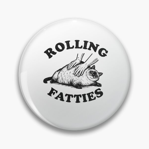 Item preview, Rolling Fatties Siamese Cat Shirt – Funny Chonky Cat Rolling Meme Vintage Cat Lover Design designed and sold by DyfunctionalTee.