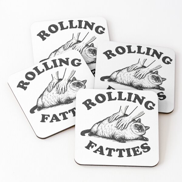 Item preview, Rolling Fatties Siamese Cat Shirt – Funny Chonky Cat Rolling Meme Vintage Cat Lover Design designed and sold by DyfunctionalTee.