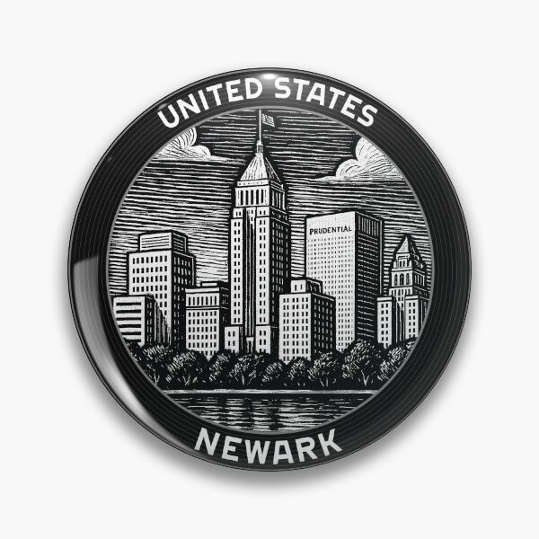 Item preview, Newark USA Linocut Style  designed and sold by Thistle-TShop.