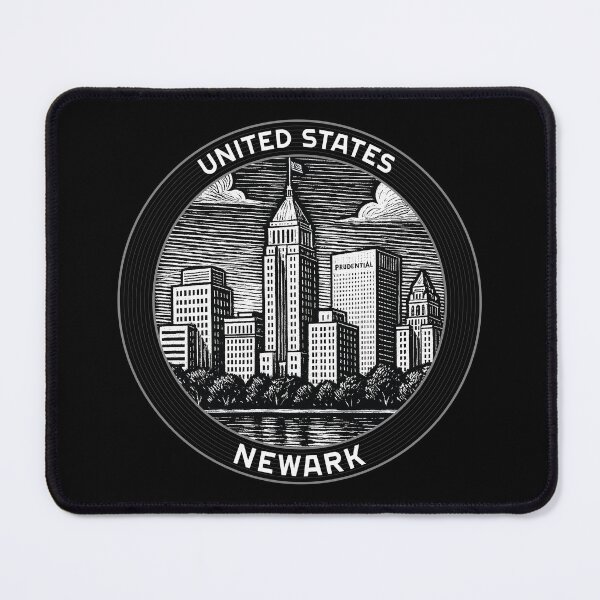 Item preview, Newark USA Linocut Style  designed and sold by Thistle-TShop.
