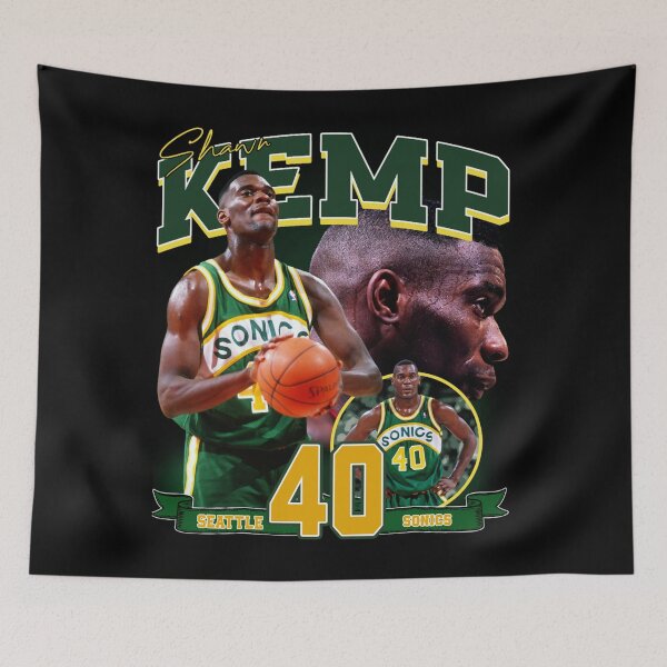 Item preview, Shawn Kemp The Reignman Legend Basketball Signature 80s 90s Bootleg Rap Style Classic  designed and sold by patawako.