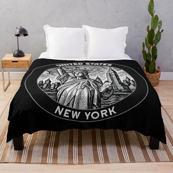 Item preview, New York USA Linocut Style  designed and sold by Thistle-TShop.