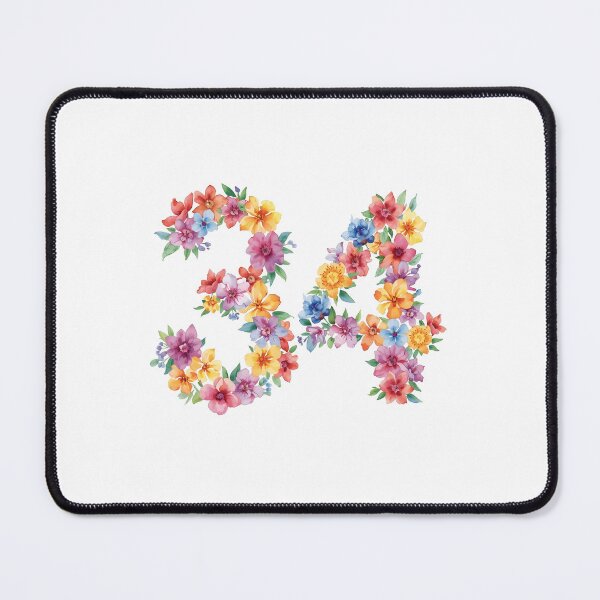 Item preview, 34th birthday flowers  watercolor. designed and sold by uunaa.