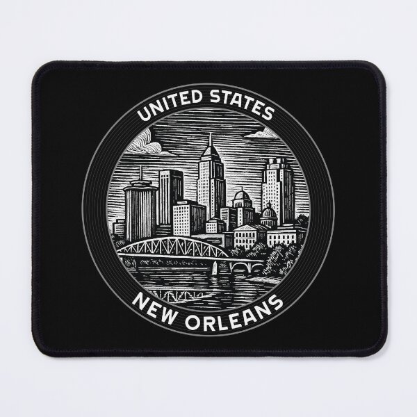Item preview, New Orleans USA Linocut Style  designed and sold by Thistle-TShop.