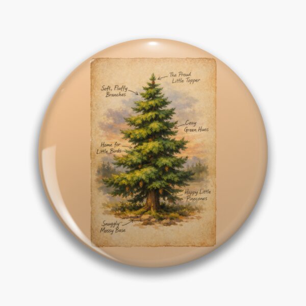 Item preview, Happy Little Trees Nature Illustration Bob Ross Style designed and sold by SplashTastic.