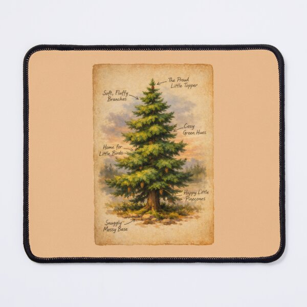 Item preview, Happy Little Trees Nature Illustration Bob Ross Style designed and sold by SplashTastic.