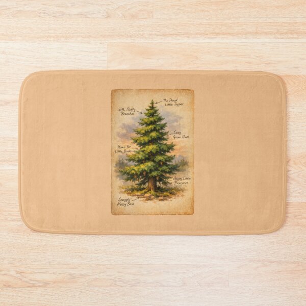 Item preview, Happy Little Trees Nature Illustration Bob Ross Style designed and sold by SplashTastic.