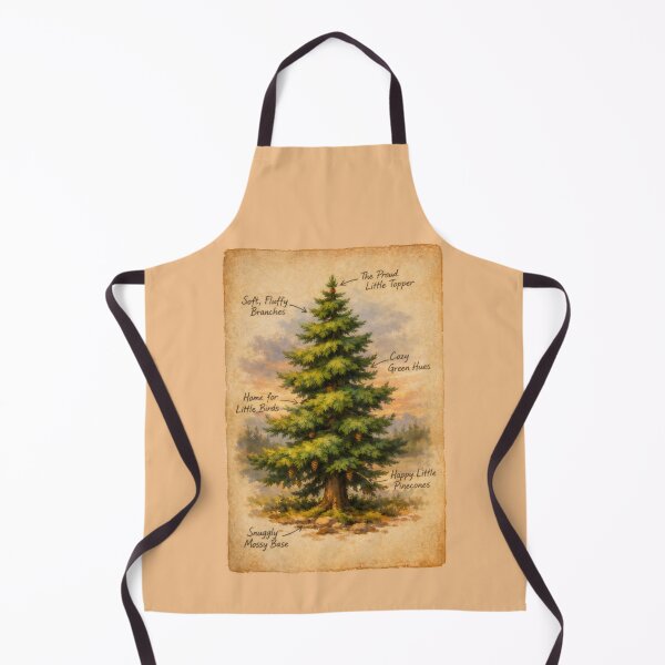 Item preview, Happy Little Trees Nature Illustration Bob Ross Style designed and sold by SplashTastic.