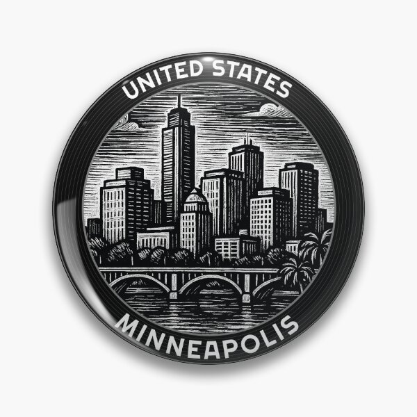 Item preview, Minneapolis USA Linocut Style  designed and sold by Thistle-TShop.