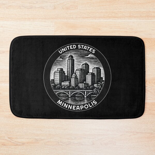 Item preview, Minneapolis USA Linocut Style  designed and sold by Thistle-TShop.