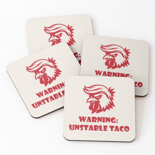 Item preview, Warning Unstable Taco Funny Political Design designed and sold by Tattee.