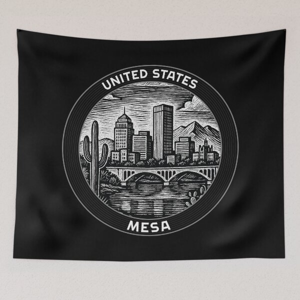 Item preview, Mesa USA Linocut Style  designed and sold by Thistle-TShop.