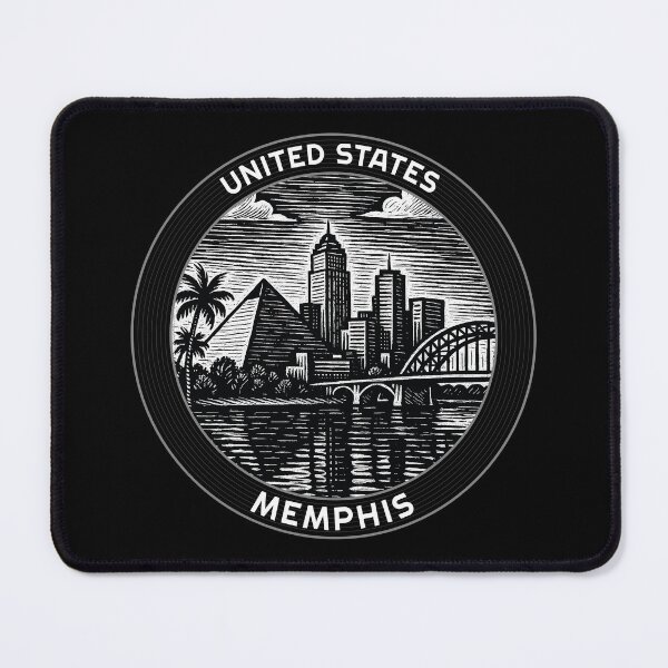 Item preview, Memphis USA Linocut Style designed and sold by Thistle-TShop.