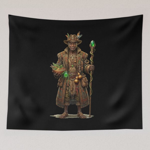 Item preview, Loko Atisou Vodou Loa Design – Sacred Haitian Spirit Art, Mystical Voodoo Illustration designed and sold by Cauldron Crafts.