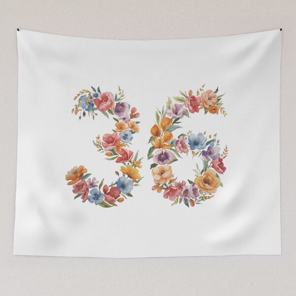 Item preview, 36th birthday flowers  watercolor. designed and sold by uunaa.