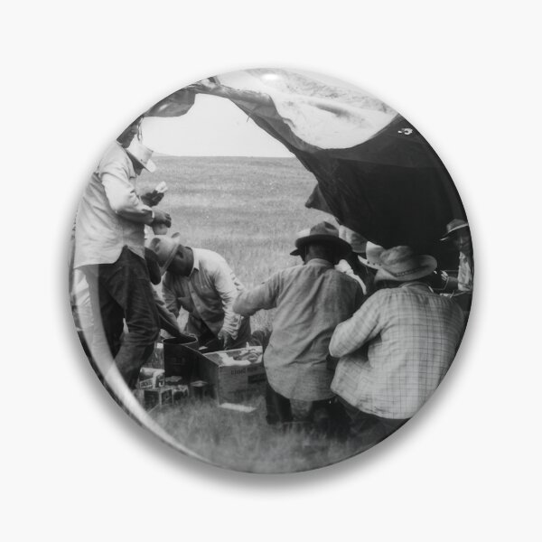 Item preview, Restored Cowboy Chuck Wagon Camp Vintage Western Photo designed and sold by TheSoulOfArt.