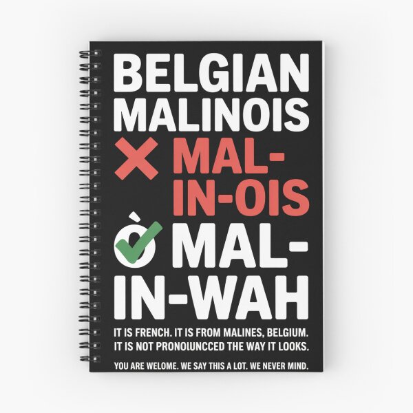 Item preview, Its Pronounced MAL in WAH Belgian Malinois T-Shirt Funny Malinois Pronunciation Shirt Dog Owner Gift Malinois Humor Tee designed and sold by InkTheoryStudio.