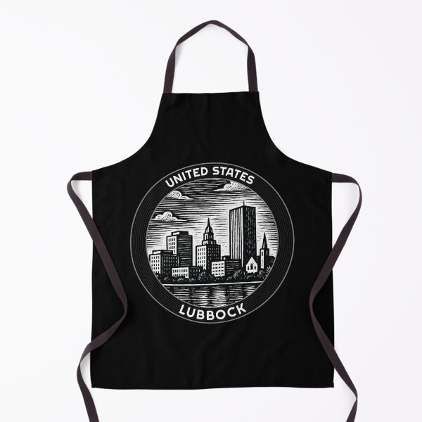 Item preview, Lubbock USA Linocut Style designed and sold by Thistle-TShop.