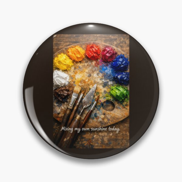 Item preview, Bob Ross Fan Art Mixing My Own Sunshine Painter Life designed and sold by SplashTastic.