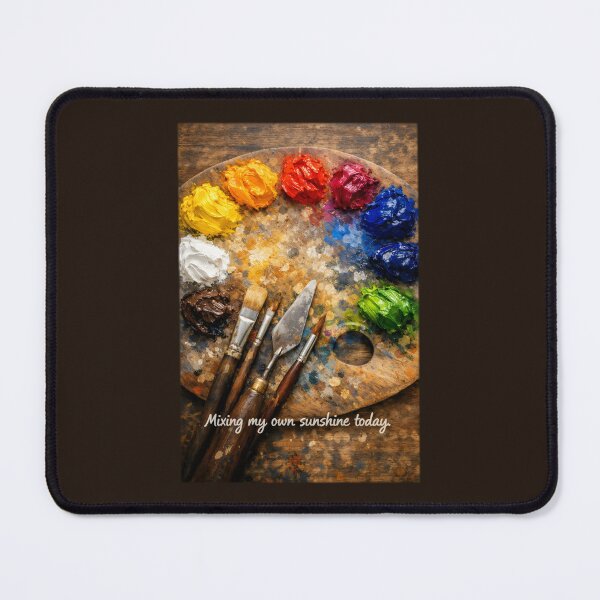 Item preview, Bob Ross Fan Art Mixing My Own Sunshine Painter Life designed and sold by SplashTastic.