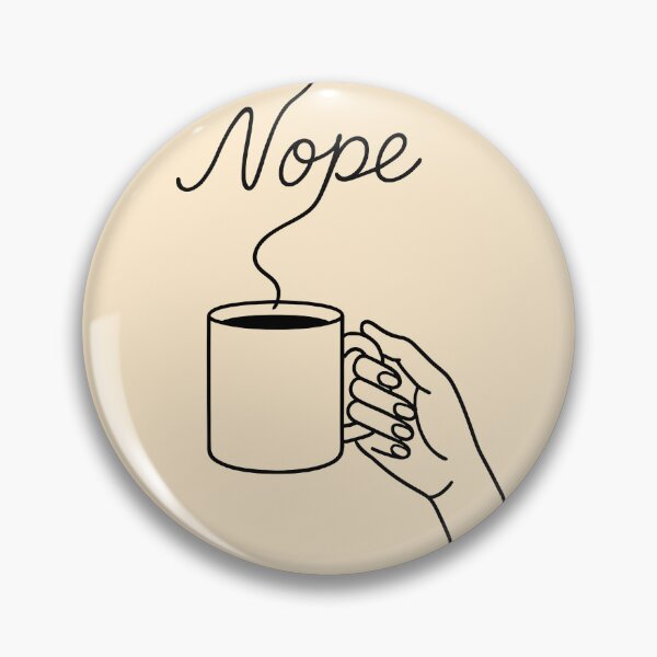 Aperçu de l'œuvre Café Non - Sarcasme minimaliste au trait créée et vendue par FSilk.