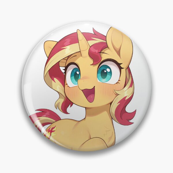 Artikelvorschau, Sunset Shimmer Happy Pony Aufkleber entworfen und verkauft von CeluniaMoon's Art - Cute Furry, Anime, and More! .