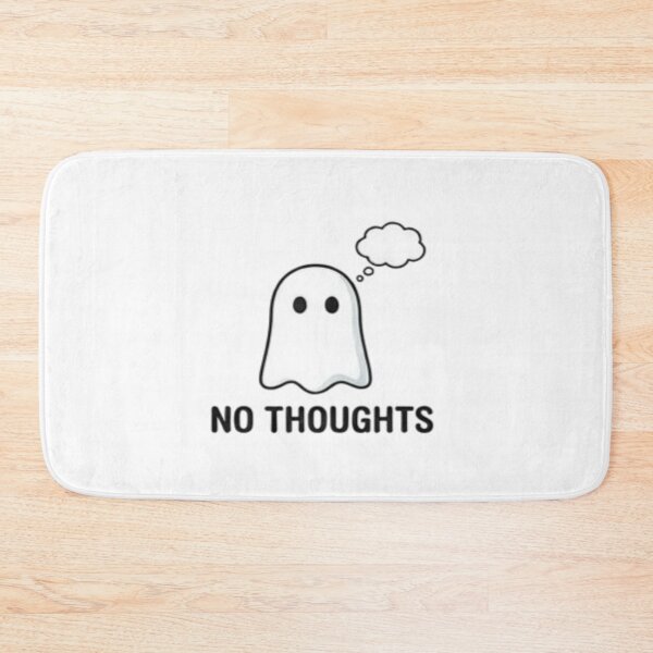 Item preview, No Thoughts Ghost Sticker – Empty Brain Funny Introvert Design designed and sold by Velora Design .