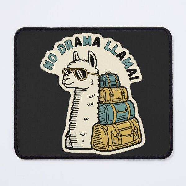 Item preview, "No Drama Llama" Funny Retro Travel Llama Vintage Luggage designed and sold by Cipher & Soul.
