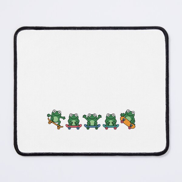 Item preview, Row of Skateboarding Frogs designed and sold by YV Designs & Stuff.