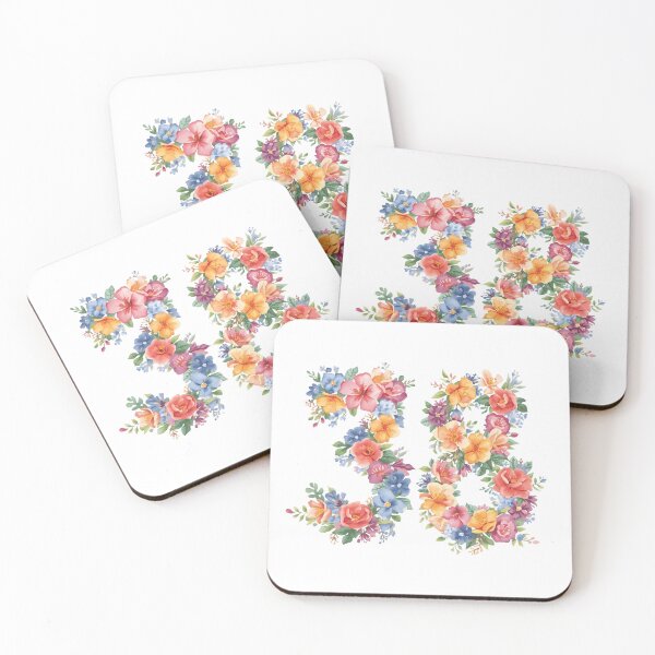 Item preview, 38th birthday flowers  watercolor. designed and sold by uunaa.