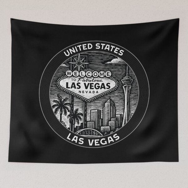 Item preview, Las Vegas USA Linocut Style  designed and sold by Thistle-TShop.