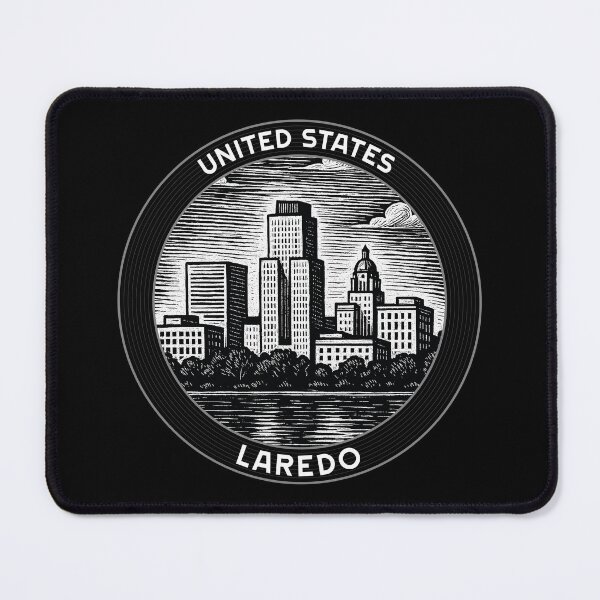 Item preview, Laredo USA Linocut Style  designed and sold by Thistle-TShop.