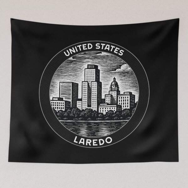 Item preview, Laredo USA Linocut Style  designed and sold by Thistle-TShop.