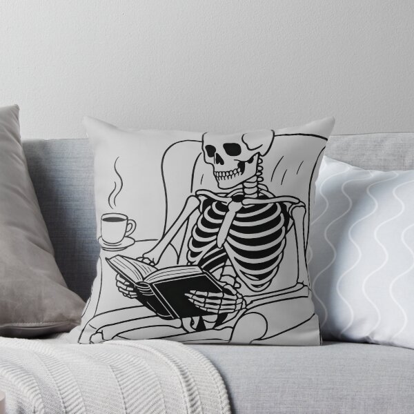 Item preview, Still Reading - Dark Academia Skeleton designed and sold by FSilk.
