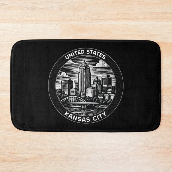 Item preview, Kansas City USA Linocut Style  designed and sold by Thistle-TShop.