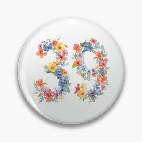 Item preview, 39th birthday flowers  watercolor. designed and sold by uunaa.