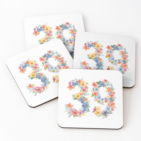 Item preview, 39th birthday flowers  watercolor. designed and sold by uunaa.